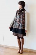 denicher(デニシェ）フラワープリントAラインチュニック