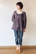 dualite(デュアリテ)手刺繍シルク綿ブラウス