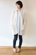 nime et nime(ニーム・エ・ニーム)衿付ロングカーディガン