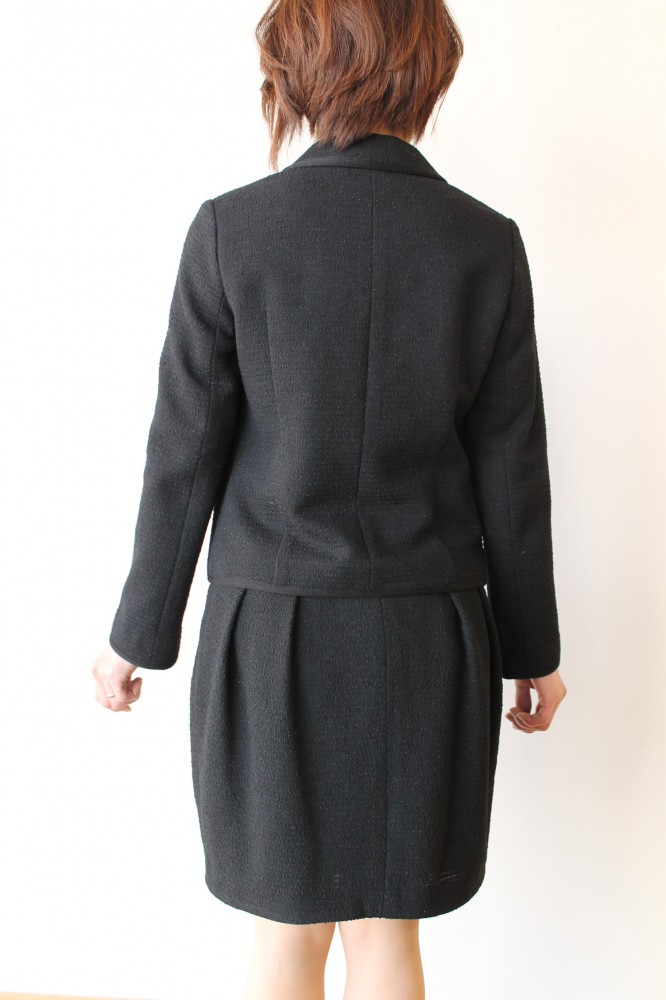 入学式 ママ スーツYangany（ヤンガニー）スプリングツィードスーツ・ブラック - 29,260円 | 通販 | CREEKS