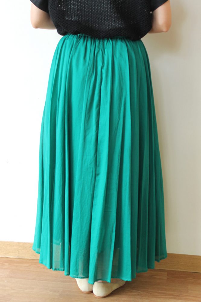 ディニテコリエ(Dignite collier)コットンギャザースカート／グリーン - 13,200円 | 通販 | CREEKS