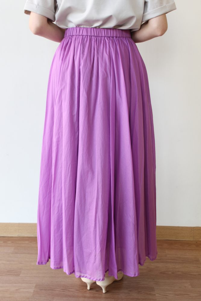 ディニテコリエ(Dignite collier)コットンギャザースカート／ピンクパープル - 13,200円 | 通販 | CREEKS