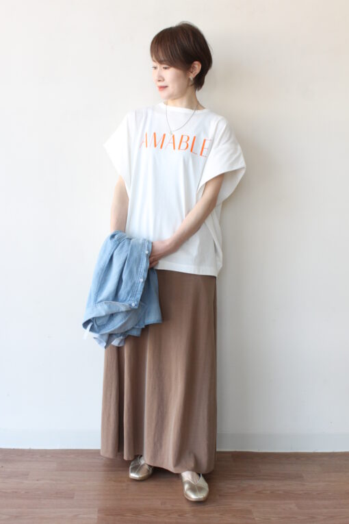 シロデラボンテ(siro de labonte)AMABLEタックスリーブTシャツ~☆ 画像