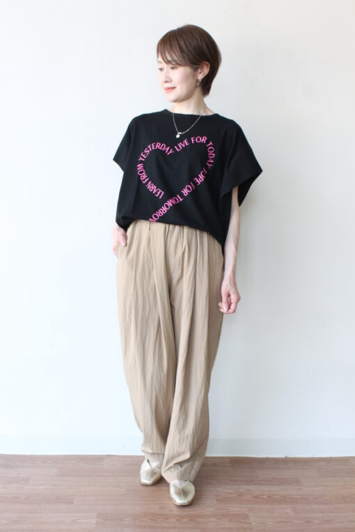 シロデラボンテ(siro de labonte)ハート♡タックスリーブTシャツ~◎ 画像