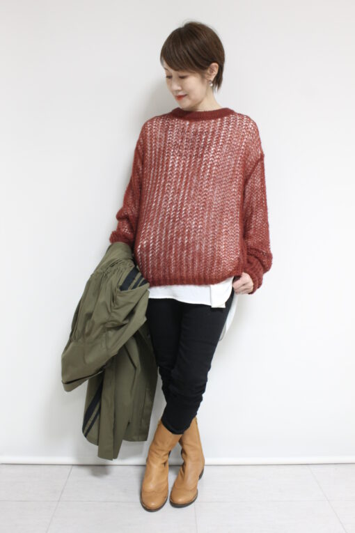 ディニテコリエ(Dignite Collier)シアーモヘアニット~🎃 画像