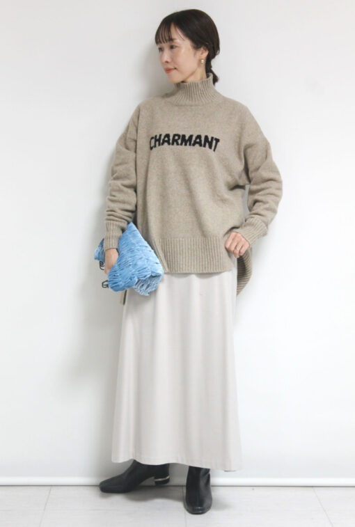 シロデラボンテ（siro de labonte）ウォームコットンロゴボトルネックニット～☆ 画像