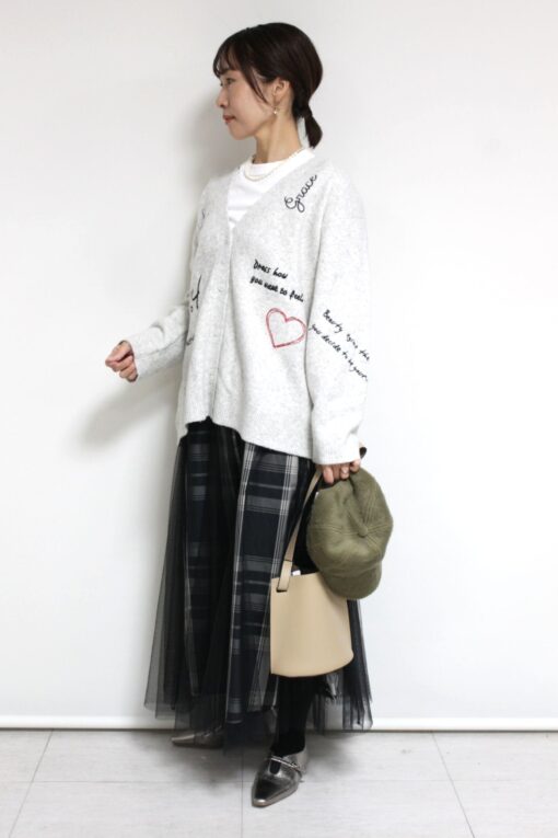 ロージー（ROSIEE)のレタリング刺繍ニットカーディガン＆プルオーバー～☆ 画像