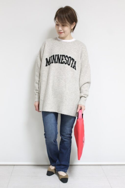 シロデラボンテ（siro de labonte）ホイップヤーンインターシャロゴ2WAYプルオーバー～🎅 画像