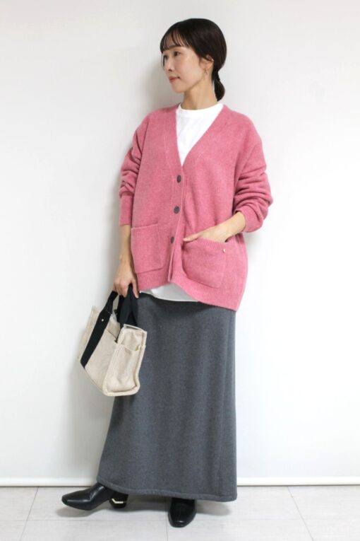 ディニテコリエ(Dignite Collier）インナーセットカーディガン＆カフネ（CAFUNE）バックフレアスカート～🎶 画像