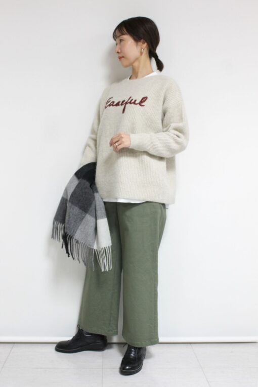 ディニテコリエ(Dignite Collier）刺しゅうロゴニット～🎄 画像