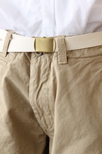 MASTER&CO.（マスター＆コー）のベルト付チノパンツ・ベージュ