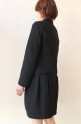 入学式　ママ　スーツYangany（ヤンガニー）スプリングツィードスーツ・ブラック