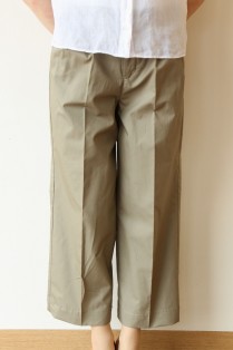 福袋 セール MACPHEE(マカフィー）ワイドクロップドパンツ/カーキ - 15,400円 パンツ