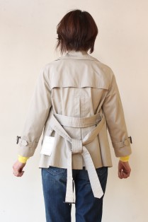 MACPHEE(マカフィー）ライトショートトレンチコート／ベージュ
