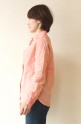 MACPHEE（マカフィー）リネンウオッシャブルシャツ・ピンク