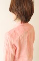 MACPHEE（マカフィー）リネンウオッシャブルシャツ・ピンク