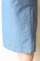 ESPEYRAC（エスペラック）シャンブレーツイルストレッチスカート／ブルー