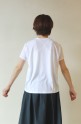 anana(アナナ）フレンチブルドックＴシャツ／ホワイト