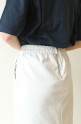 ESPEYRAC（エスペラック）シャンブレーツイルストレッチスカート／ホワイト