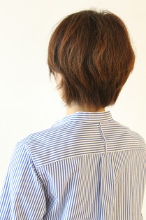 MACPHEE（マカフィー）ストライプスタンドカラーシャツ／ストライプ 
