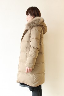ESPEYRAC(エスペラック）ファー付ロングダウンコート／キャメル 