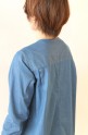 MACPHEE(マカフィー）デニムチュニックシャツ／ブルー