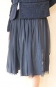 Yangany（ヤンガニー）マザーニーズリバーシブルスカート（セットアップ対応）・ネイビー／入学式　ママ　スーツ