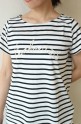 anana(アナナ)ロゴロープTシャツ／白×クロ　ボーダー