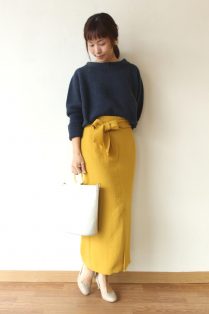 【限定SALE定番】【未使用】Yangany ヤンガニー リボン ペンシルスカート スカート