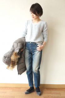 Gout Commun グーコミューン アンゴラシャギーvネックプルオーバー グレー 16 280円 通販 Creeks