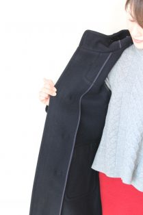 マカフィー (MACPHEE) ロングダッフルコート/ネイビー・Sサイズ ...