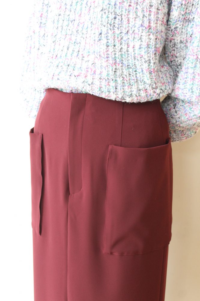 ヤンガニー（Yangany）ポケット付きストレッチタイトスカート／ボルドー - 8,580円 | 通販 | CREEKS