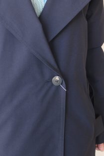 トゥモローランド　ボールジィ（BALLSEY） フーデッドダウンコート　ネイビー ballsey ポリエステルコットンファイユ フーデッドダウンコート