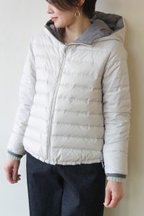 セール 50%OFF】グログラン ダウンライナー付きフーデッドコート