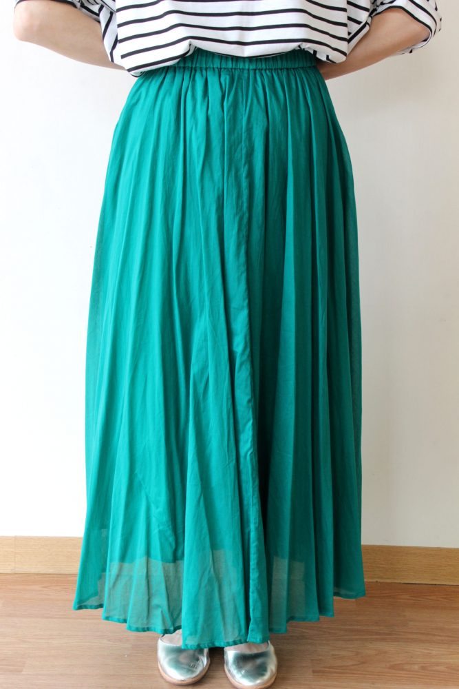 ディニテコリエ(Dignite collier)コットンギャザースカート／ライトグリーン - 13,200円 | 通販 | CREEKS