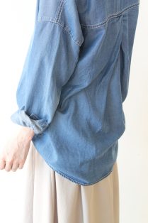 今季物　アンナケリー　テンセルデニムシャツ Anna Kerry(アンナケリー)バックシャンテンセルデニムシャツ