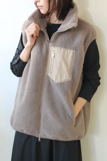 ディニテコリエ(Dignite Collier)ボアベスト／ベージュ - 17,600