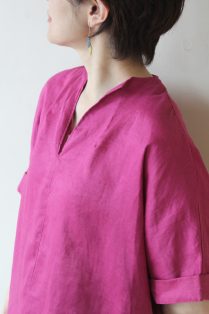ノンブルアンペール（NOMBRE IMPAIR）リネンキャンパスブラウス 