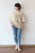 アンナケリー（Anna Kerry）前後着用２ＷＡＹロゴプリントＴシャツ／イエロー