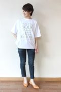 アンナケリー（Anna Kerry）前後着用２ＷＡＹロゴプリントＴシャツ／ホワイト