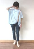 アンナケリー(Anna Kerry)フロントベルトBIGTシャツ／サックスブルー