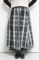 ロージー（ROSIEE)チェック×チュールリバーシブルスカート／ブラック系