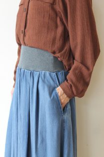 アヤン（ayane）テンセルデニムスカート／ブルー系 - 16,280円