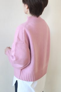 マカフィー(MACPHEE） 5Gラムカシミヤビルトネックプルオーバー