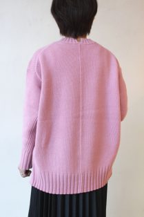 マカフィ ウールカシミヤ ワイド幅ニット セーター【L'sS/ピンク/S