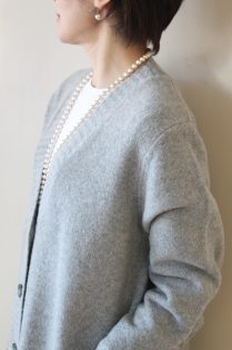 アヤン（ayane）バックフリルロングカーディガン／グレー - 18,480円