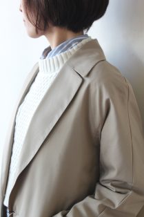 FIL DE FER - 高密度ミルクロス カーデコート - Sheth Online Store - シスオンラインストア