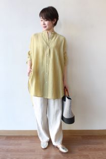 LUEUF (ルフ) | バンドカラーポケ付きチュニック (yellow) | トップス シャツ お洒落 楽天市場】【SALE セール】LUEUF (ルフ) | バンドカラーポケ付き