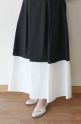 ナインティーンブルームカラー（nineteen bloom color）バイカラースカート