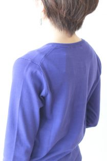 ノンブルアンペール　ハイツイストコットンカーディガン ノンブルアンペール(NOMBRE IMPAIR）ハイツイストコットンクルーネック